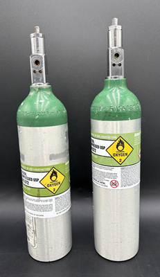 #ad #ad 2 Portable Oxygen Tanks Empty SIZE M6. 170 Liters Travel Portability Freedom $64.97