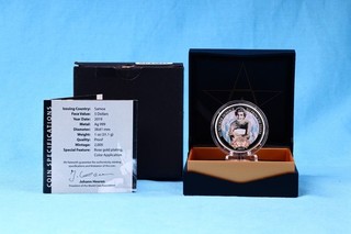 Samoa 5 $ 2019 SID Maurer Homage Lady Diana coloriert 1 OZ Silber 999 proof