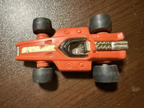 Vintage 1970’s Tonka Totes Indy Race Car Reddish Orange 3” USA made