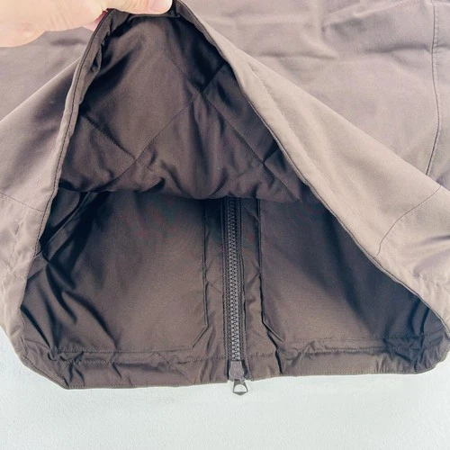 B. Draddy Vest Mens Large Brown Lawrence Goose Down Puffer Golf Full Zip NEW! image 21