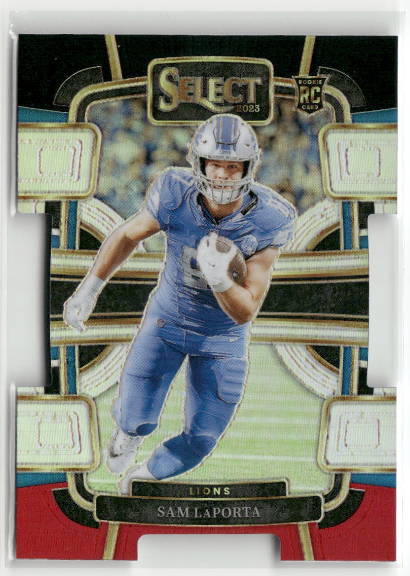 2023 Panini Select #35 Sam LaPorta Black and Red Prizms Die Cuts RC ☘️122