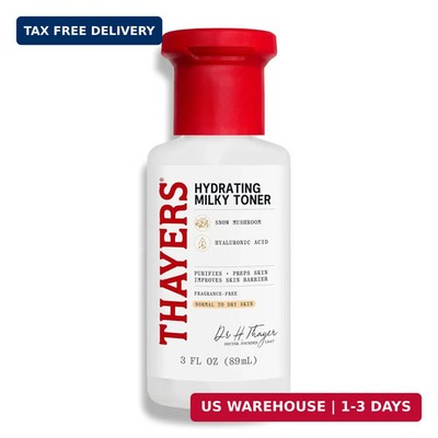 THAYERS Milky Hydrating Face Toner with Snow Mushroom Tremella, Hyaluronic Acid