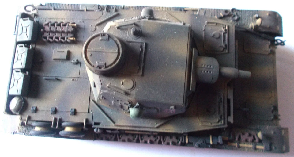 GERMAN PANZER  IV  AUSF D 1/35 PLASTICA COSTRUITO DA  KIT NO POLITOYS, MERCURY - Immagine 3 di 4