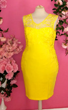 WOMEN PLUS SIZE SUNSHINE EMBROIDERED V NECK SLEEVELESS MIDI DRESS ( UK16)