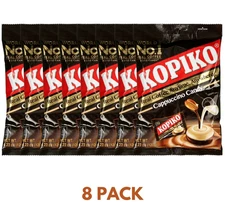 Kopiko Coffee & Cappuccino Candy Variety Pack Hard Coffee Candy (Pack of 8)