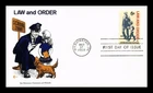 DR JIM STAMPS US COVER LAW AND ORDER FIRST DAY ISSUE COVER CRAFT CACHET