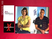 Jennifer Carpenter Desmond Harrington Dexter dual signed 8x10 photo JSA