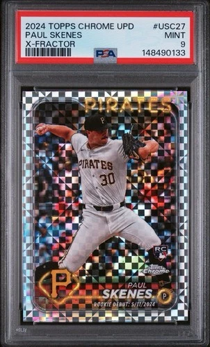 2024 Topps Chrome Update #USC27 Paul Skenes X-Fractor PSA 9 RC