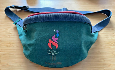 Vintage Atlanta 1996 Olympics Fanny Pack Green Waist Bag Belt Bag Olympic Games