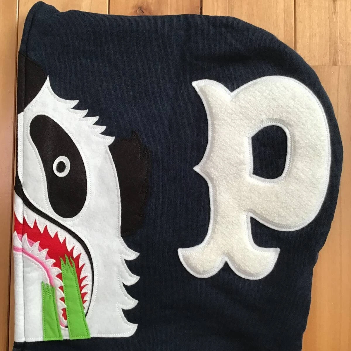 A BATHING APE (BAPE) Felpa con cappuccio Panda taglia M blu navy Panda full zip felpa con cappuccio una scimmia da bagno BAPE Ape vape