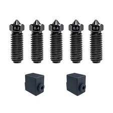Hardened Steel Nozzles Kit for Kobra S1/Kobra 3 Combo Hotend,3D Printer... 