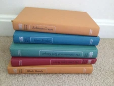 Lot 6 Vintage Hardback Children's Classic Library Garden City NY, Black Beauty +