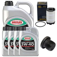 MotoröL Filter Set 5W-40 Meguin 9 Liter + Schraube FüR Audi A5 A6 VW Touareg 4.2