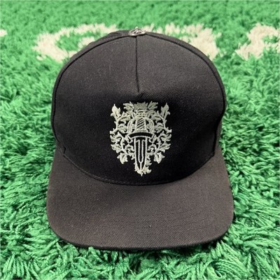 Chrome Hearts Black Dagger Denim Snapback Baseball Hat - Super Clean