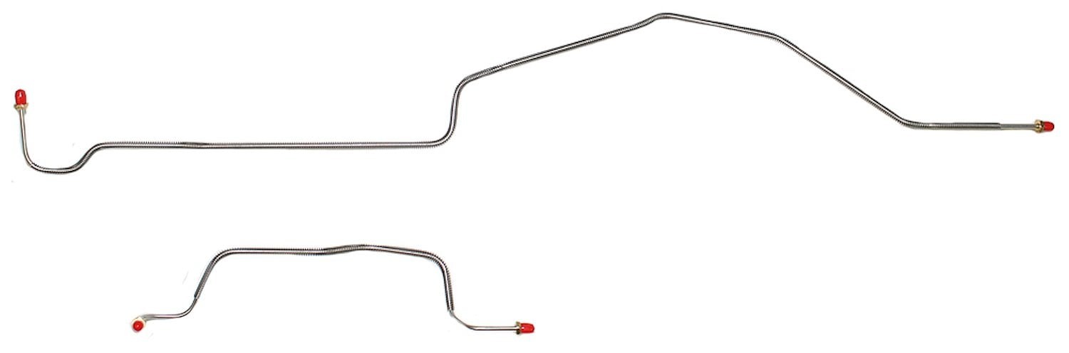 JEGS 13614 Rear Axle Brake Line Set 1999-2007 GM 1500HD/2500 Truck