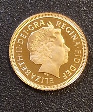 2002 Queen Elizabeth II Golden Jubilee 22ct Half Sovereign. Proof Coa Boxed