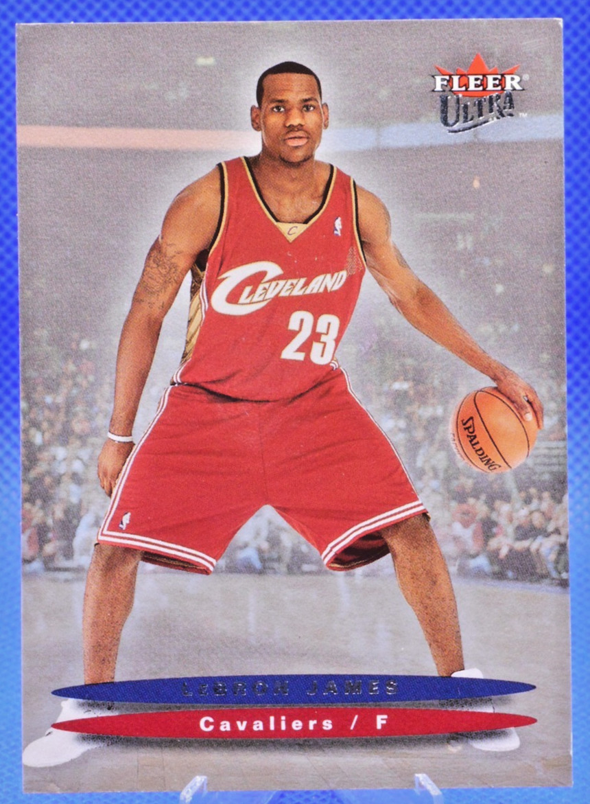 2003-04 Fleer Ultra Hummer H2 Toys LeBron James (Dark Background) #171 Rookie RC
