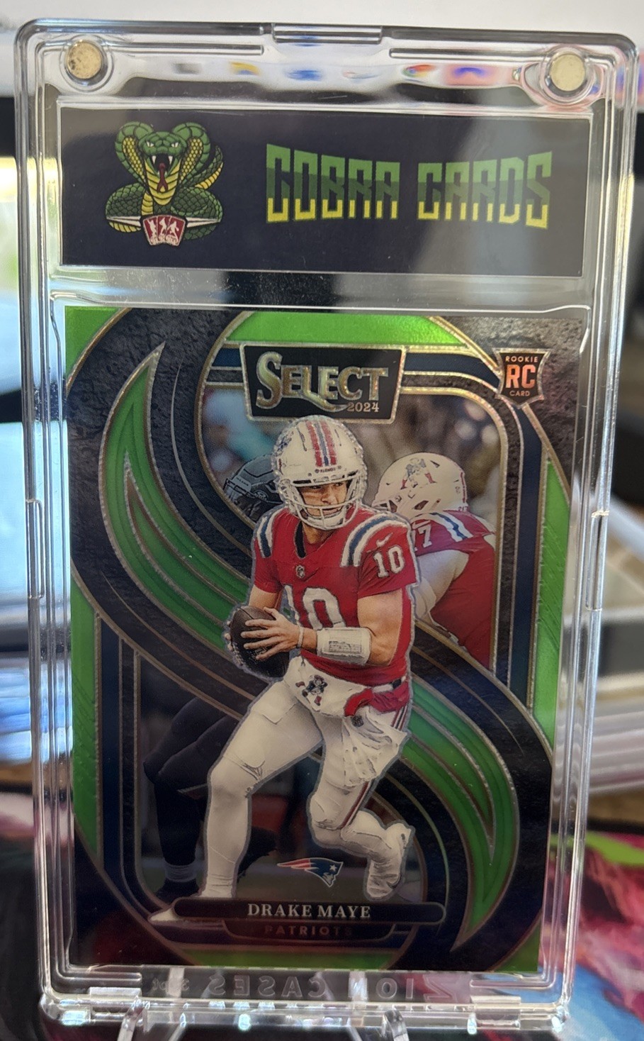 2024 Panini Select - Premier Level Drake Maye #113 Neon Green /49 MVP