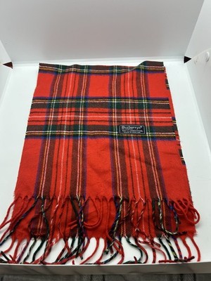 Vintage Schal Rot Burberry