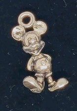 Sterling Silver Mickey Mouse Pendant / Charm Marked Disney 925, .75"