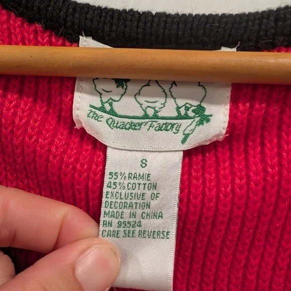 THE QUACKER FACTORY Embroidered Flower & Bee Pink Knit Cardigan Sweater - Image 2 of 4