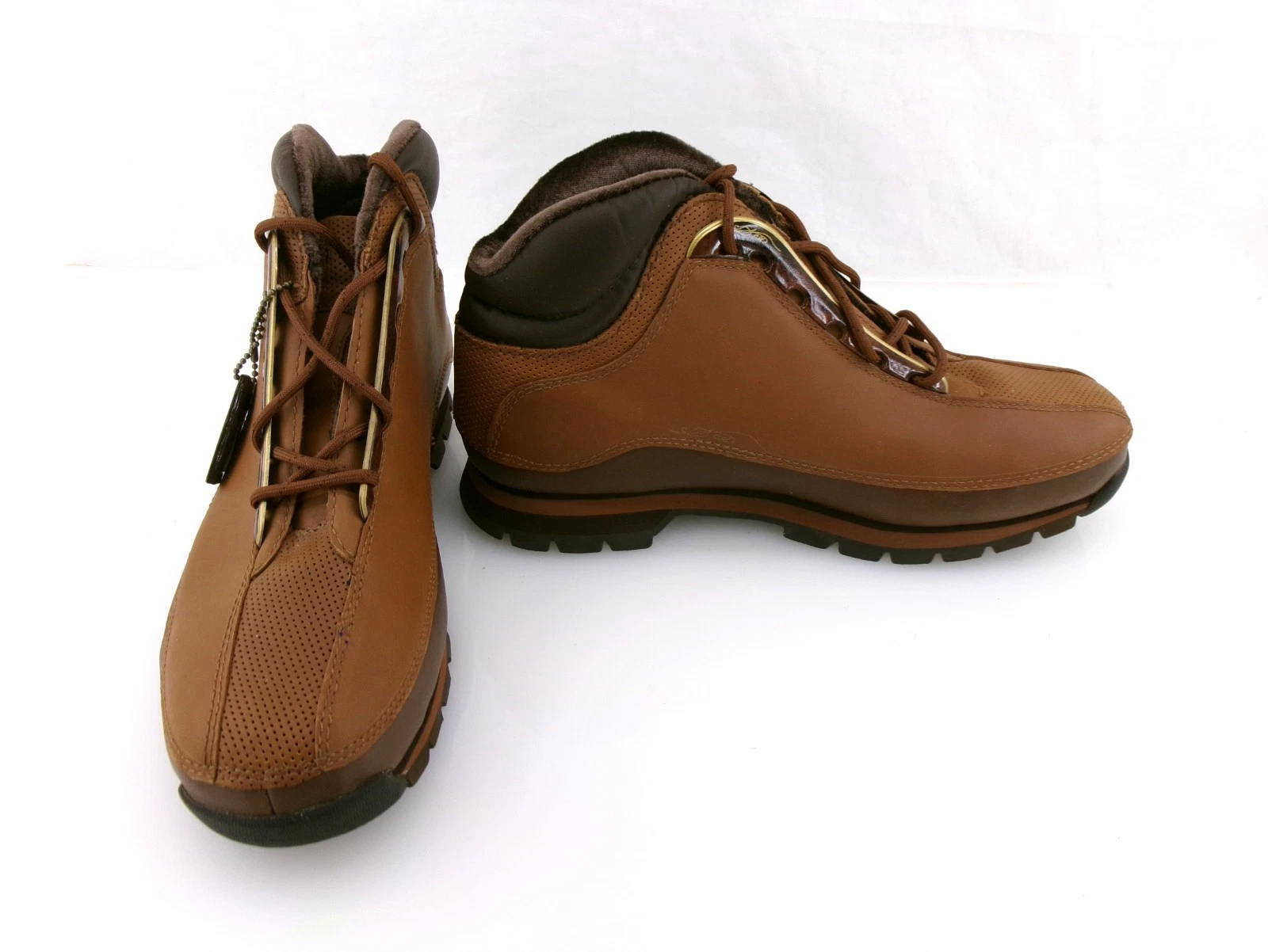 Timberland Shoes Premium Leather Hiking Brown Men Boots Mismatched 10/10.5