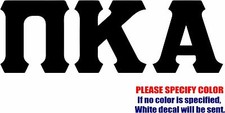 Pi Kappa Alpha Greek Letter Graphic Die Cut decal sticker Car Truck Boat 12"