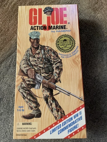 NIB 1996 Hasbro GI Joe WWII 50th Anniversary Action Marine African American