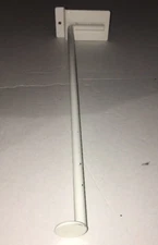 White Slatwall Hook w Retail Price Tag Scanner End 14" Long-Heavy Duty-SHIP24HRS