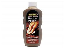 Rustins  Button Polish Pure Shellac Wood Gloss Finish  500ml
