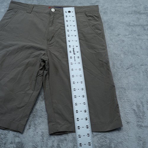 Reel Legends Activewear Outdoor Shorts Boy's 18 Flat-Front All-Nylon Olive Green - Picture 4 of 10