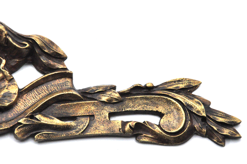 Antique Bronze Pediment, Napoleon I Empire Style Furniture, Vintage Renovation - Picture 2 of 5