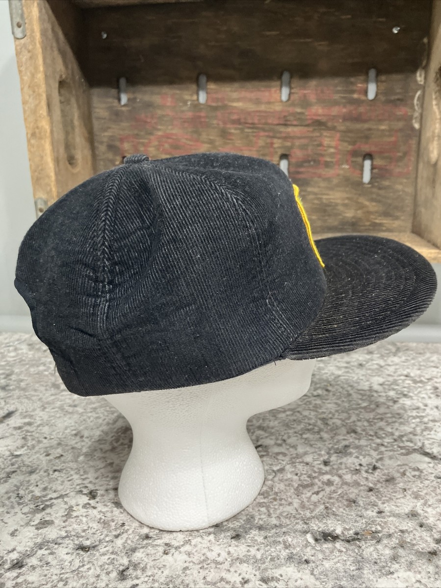Vintage John Deere Hat Snapback Black Corduroy Patch Youngan  display picture 1