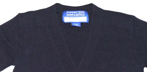 Cotler Long Sleeve Button Up Cardigan Sweater Unisex Boys Girls Size 14/16 Navy - Picture 2 of 17