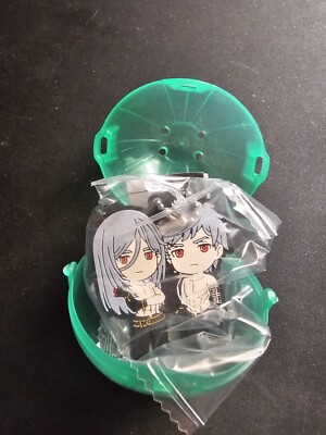 Nier:Automata Andam And Eve Rubber Keychain Bandai Gashapon Capsule Booklet