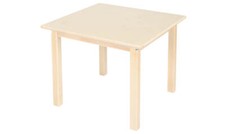 Kinder-Tisch 59 x 59 cm, 50cm hoch (Holz) Made in Germany NEMMER 95600 * NEU