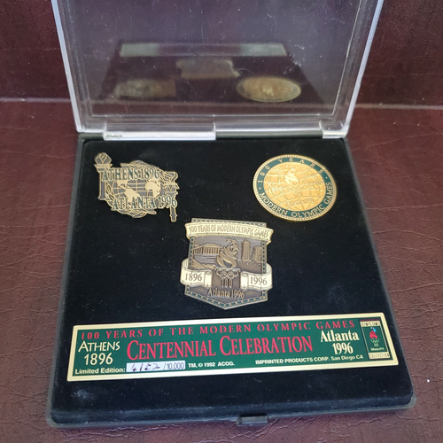Atlanta 1996 Olympic Games Collectors Centennial Pin Set 4162/10,000 - Picture 2 of 2