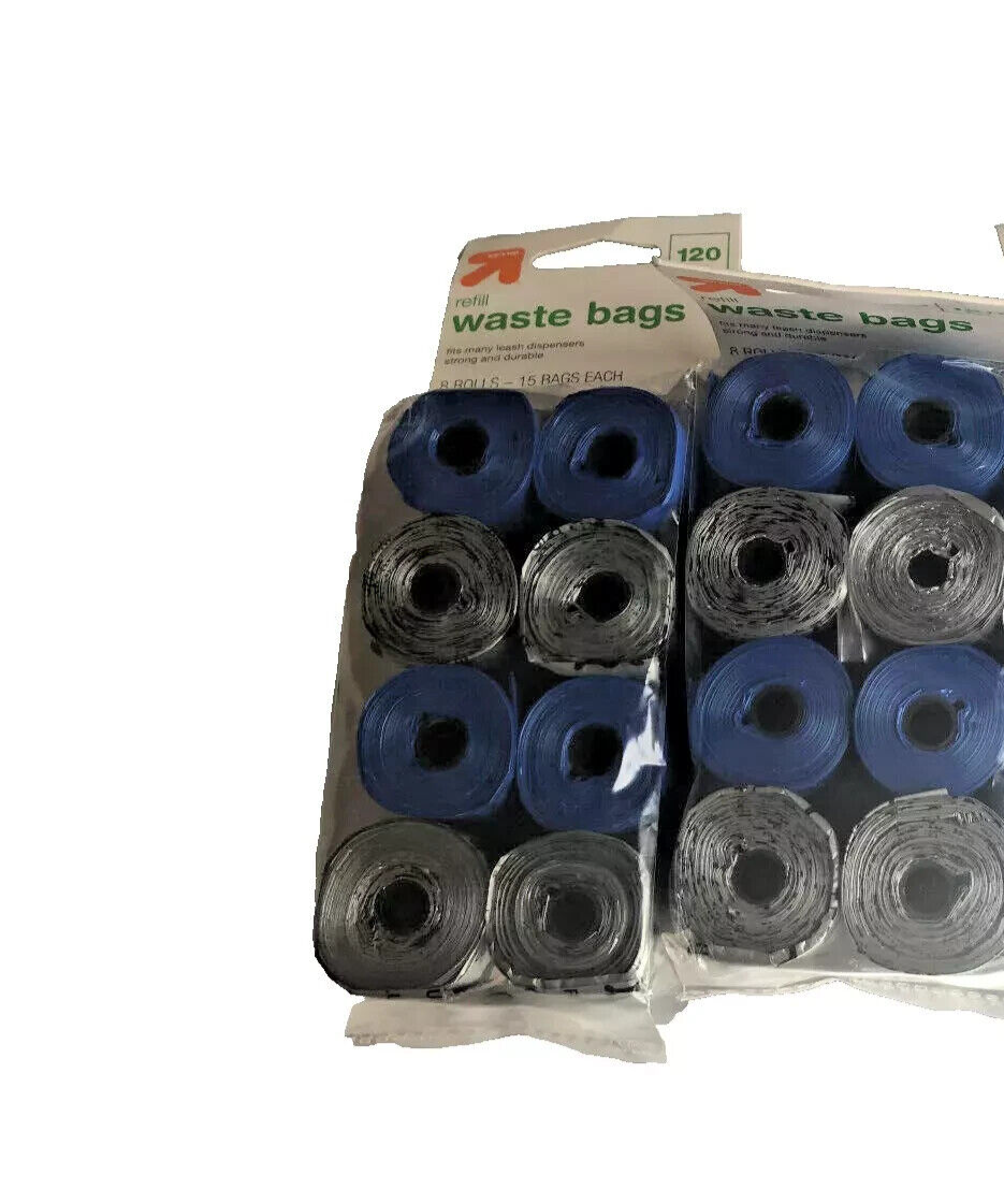 240 Dog Pet DOGGIE POOP Waste Clean Up PICKUP Bags Blue, Kitty litter