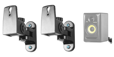 (2) Hidden Wall Mount Swivel Brackets For KRK RP4G3 Studio Monitor Speakers