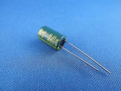 2x Elko 6,8uF (µF), 400V Low ESR, radial