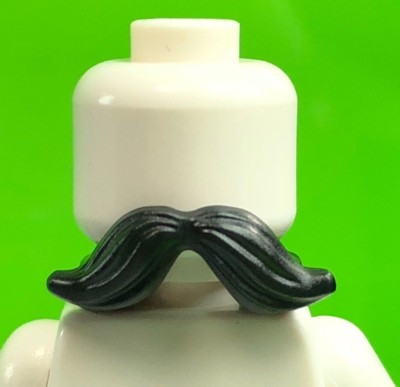 LEGO Black Minifigure Beard Moustache Male Sheriff 15439 (x1) Minifig Body Wear
