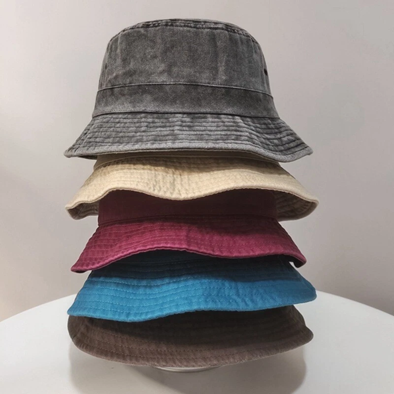 Unisex Oversize Big Head Bucket Hat Washed Distressed Cotton Fisherman Sun Hat
Opens in a new window