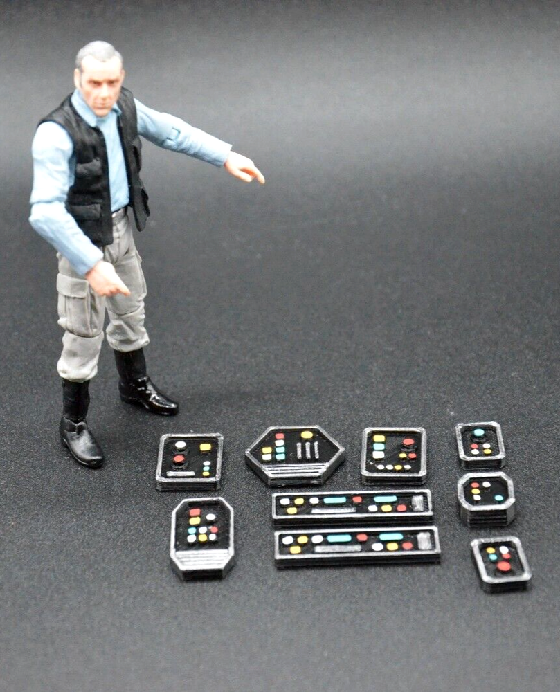 1:18 Scale Star Wars GI Joe Keypad Computer Door Entry Diorama for Action Figures  