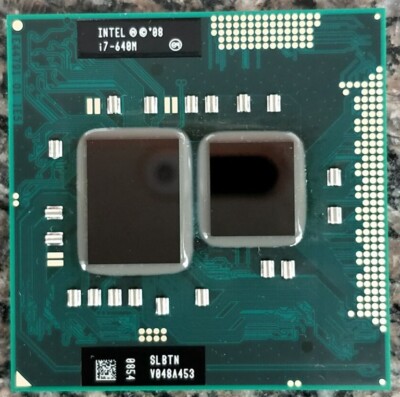 Intel Core i7-640M 2.8 GHz Dual Core 4M Socket G1 Laptop SLBTN CPU Processor