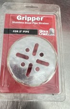 Sioux Chief Gripper 2 in. Chrome Stainless Steel Strainer Floor Drain Cover