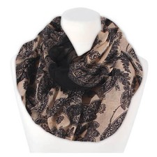 Loop Schal Rundschal Halstuch Damenschal Schlauchschal Floral Ornamente Blumen