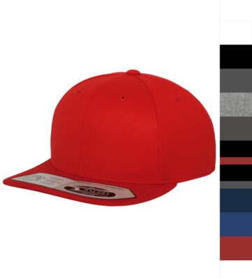 Classics Unisex Fitted Snapback Cap robuste Basic Mütze 8 Fach gesteppt 110 NEU