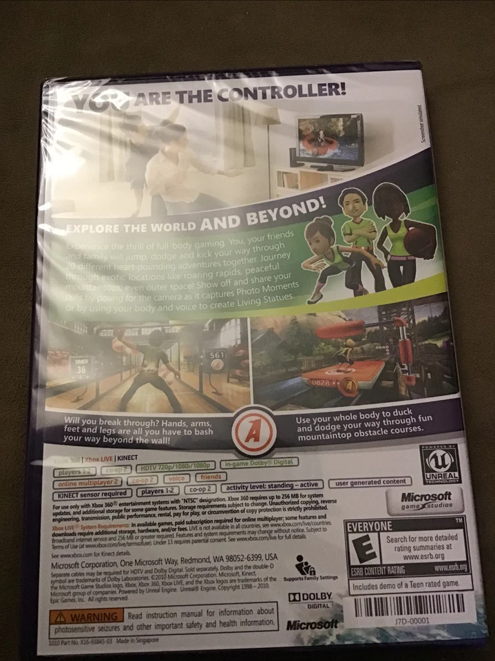 NEW! Kinect Adventures Game Sealed! (Microsoft Xbox 360) Xbox One Compatible - Image 2 of 2