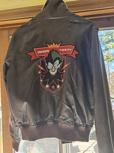 DC Comics Bombshells Harley Quinn Aviator Jokers Wild Bomber Jacket