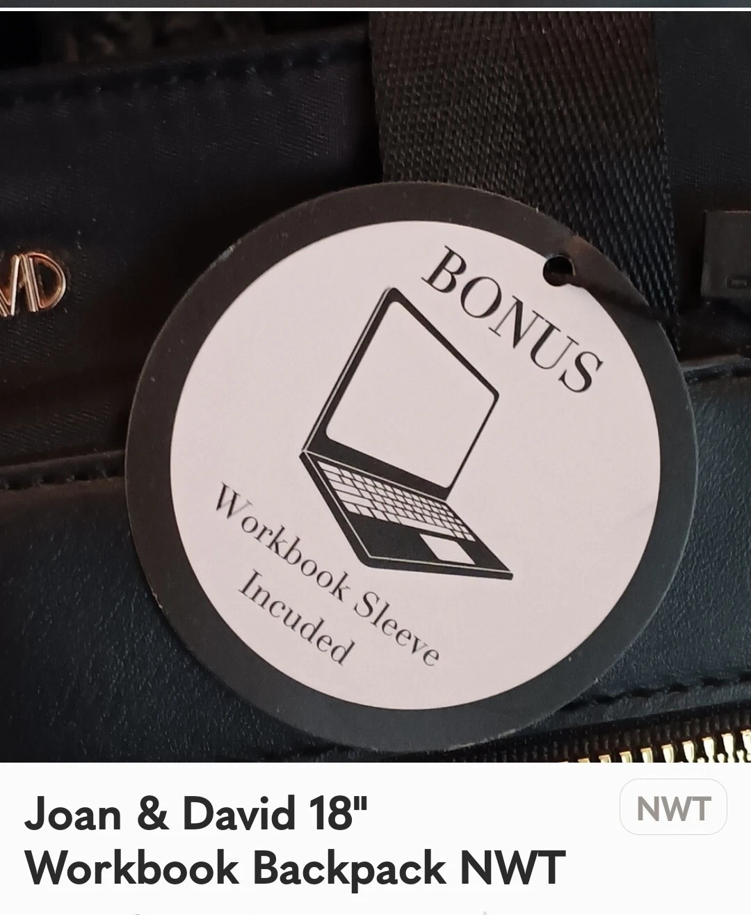 Joan & David Workbook Backpack